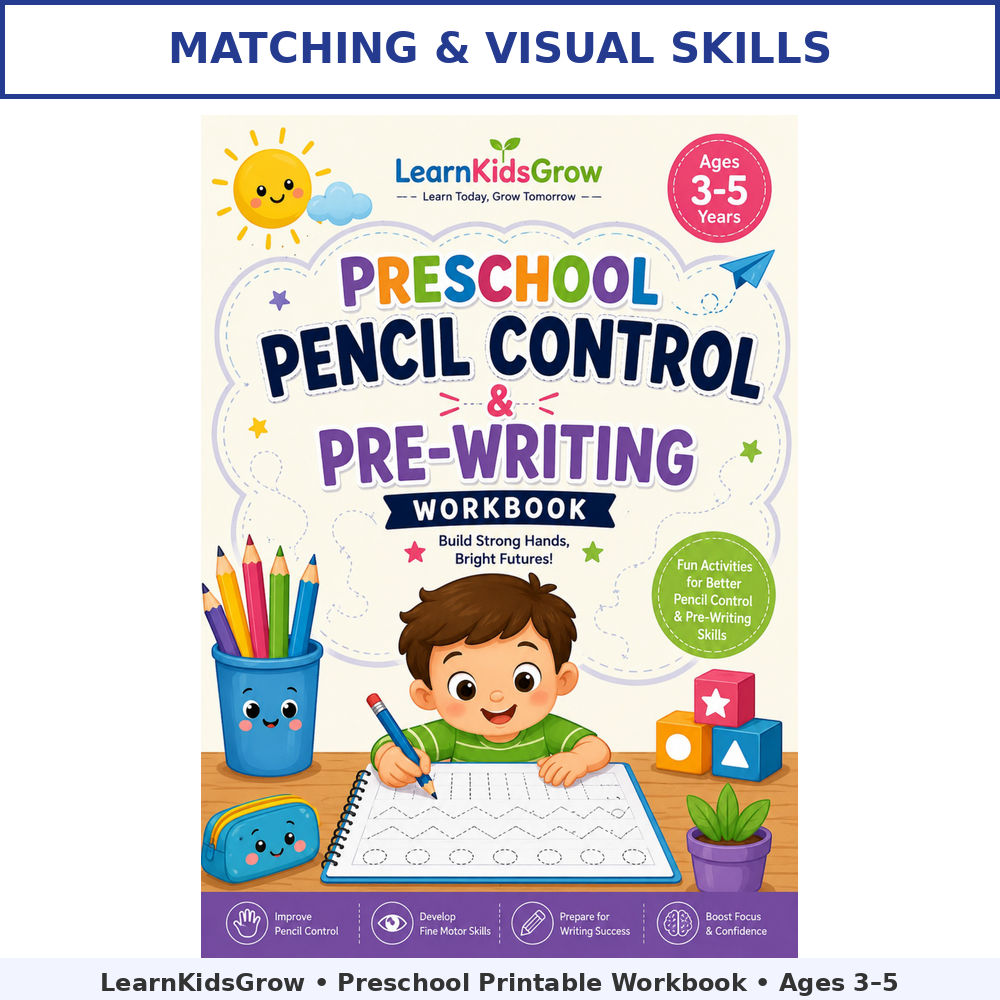 Fun Preschool Matching Worksheets for Kids
