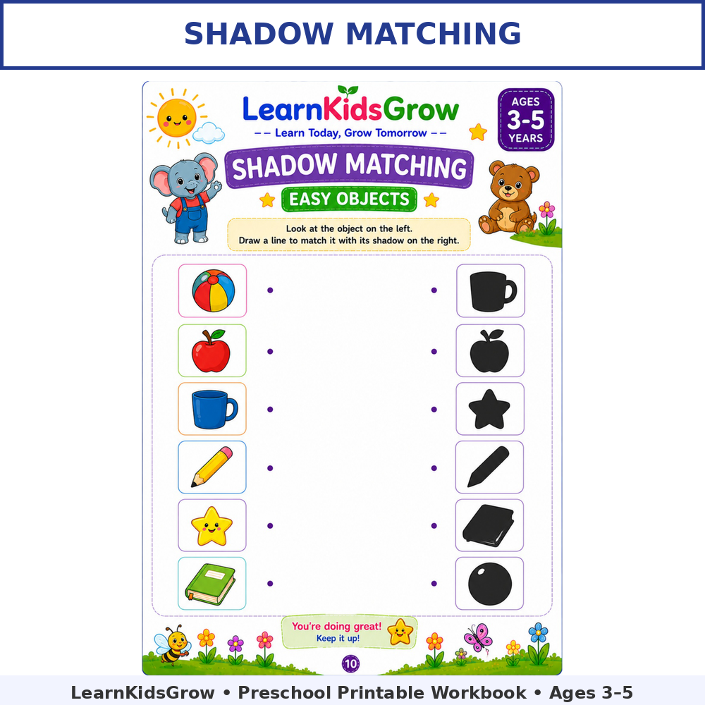 Fun Preschool Matching Worksheets for Kids
