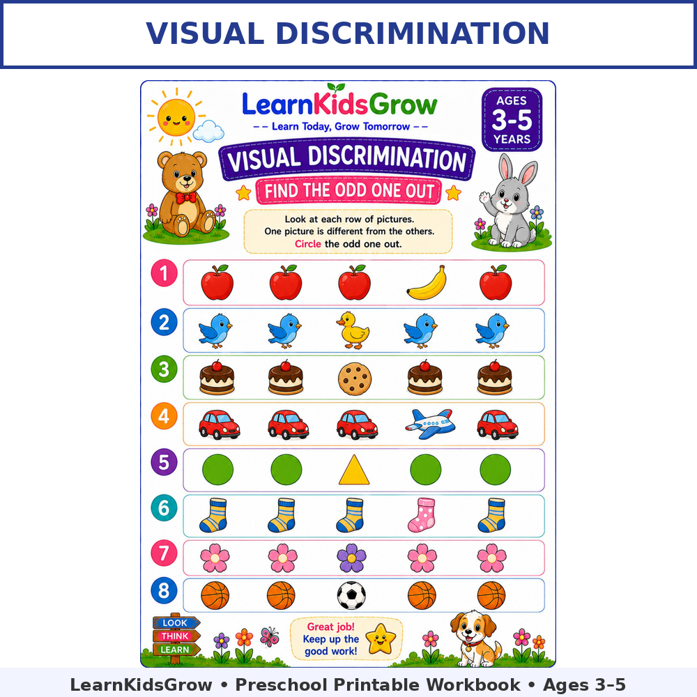 Fun Preschool Matching Worksheets for Kids