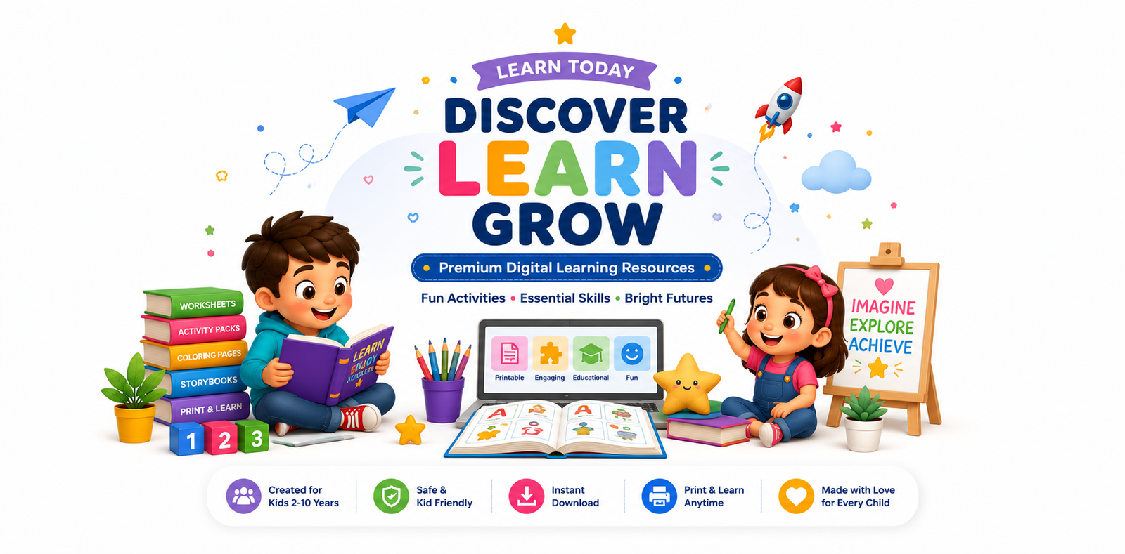 Learn Kids Grow Logo