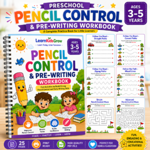 Preschool Pencil Control Worksheets
