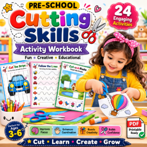 Creative Preschool Cutting Worksheets for Kids Age 3–5
