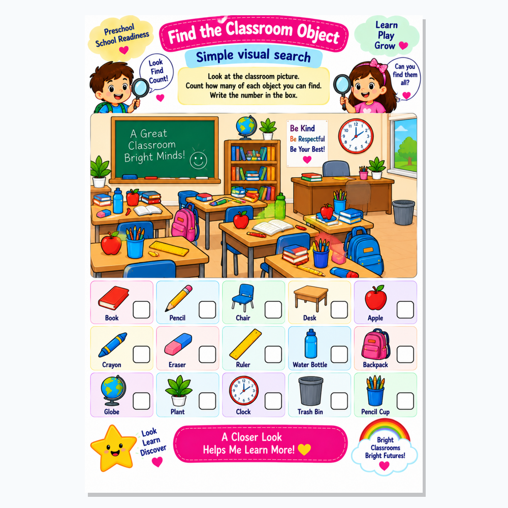Ultimate School Readiness Worksheets for Kids