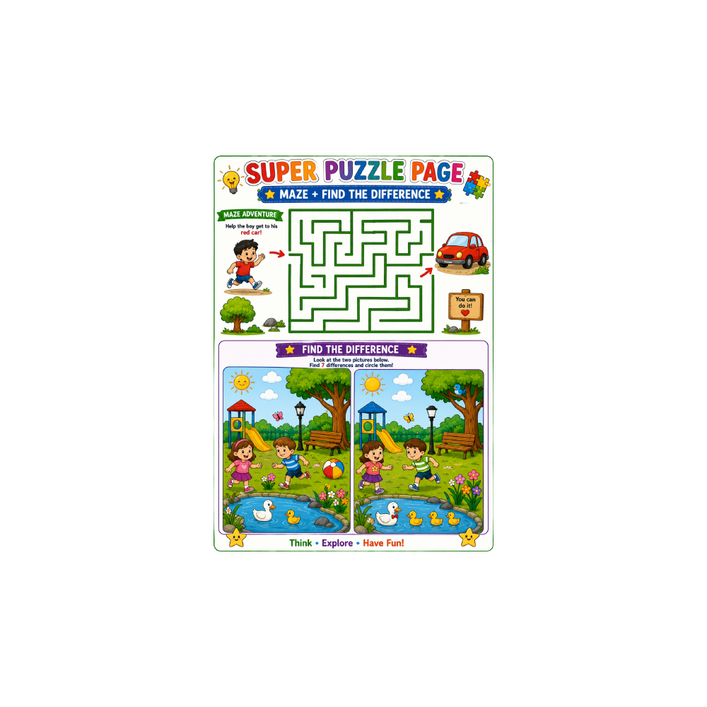 Ultimate Preschool Mazes & Visual Puzzles for Kids